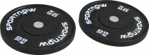 DecHome A2790BKAO12 Set di 2 Dischi da 10kg per Bilanciere e Manubri Nero