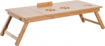 DecHome A311004AO96 Tavolino da Letto per PC Pieghevole e Inclinabile Legno