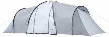 DecHome A3300CGAO12 Tenda da Campeggio 4-6 Persone 2 Camere Impermeabile Grigio