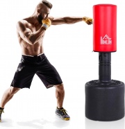 DecHome A58DH96 Sacco Boxe Da Terra Altezza Regolabile 145-172cm Base Riempibile