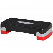 DecHome A9DH6RDROS Step Fitness per Aerobica Altezza Regolabile Nero e Rosso