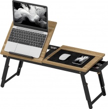 DecHome AKEF378 Supporto Monitor Inclinabile 86x33x22.5-32 cm RovereNero