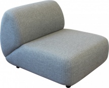 VivaGarden AT804278 Poltrona da Esterno AlluminioPoliestere 112x94x76 cm Grigio