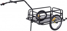 DecHome B710D0 Carrello Rimorchio Per Bicicletta Nero 156x72x82 cm