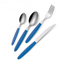 DecHome BARF24LIG285 Set Posate 24 Pezzi colore Blu