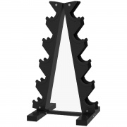 DecHome A63DHBK Rastrelliera Manubri Acciaio 5 Livelli 35x33x66 cm Nera