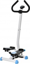 DecHome BUA844F Stepper con Manubrio, Monitor e Pedali Antiscivolo BiancoBlu