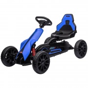 DecHome BU-37BE Go Kart a Pedali 3+ Sedile Regolabile e Ruote in EVA Blu