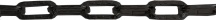 Brugel CT20Q25N Catena Ornamentale Pretagliata Martellata Quadrata 2,5 mt Nera