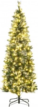 DecHome 864DHGN Albero di Natale 180cm Innevato 240 Led 618 Rami