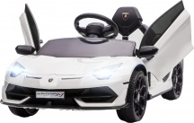 DecHome DH37066 Macchina Elettrica Bambini 12V Lamborghini Aventador 3+ Bianco