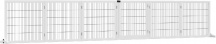 AllMyPets DHD0638 Cancelletto Cani PiccolaMedia Taglia Legno e Acciaio Bianco D06118WT