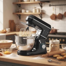 DecHome EF403BK Impastatrice Planetaria Ciotola 7L 1400W Multifunzione 6 Velocit� Nero