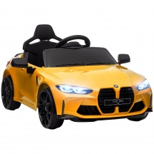 DecHome F3780YL Macchina Elettrica per Bambini 3-5 Anni BMW M4 108x69.5x51 cm Giallo