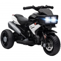 DecHome F4150BK Moto Elettrica per Bambini 3-5 Anni con 3 Ruote 6V 86x42x52 cm Nero