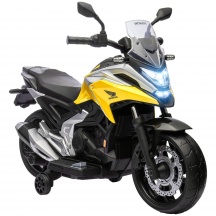 DecHome F4170YL Moto Elettrica per Bambini 3-6 Anni Honda 12V Rotelle 3 kmh Giallo