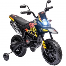 DecHome F4190YL Moto Elettrica per Bambini 37-96 Mesi 12V Rotelle Rimovibili Giallo