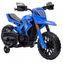 DecHome F4201BU Moto Elettrica per Bambini 3-8 Anni 12V Rotelle e Clacson 3 kmh Blu