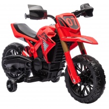 DecHome F4221RD Moto Elettrica per Bambini 3-8 Anni 12V Rotelle e Clacson 3 kmh Rosso