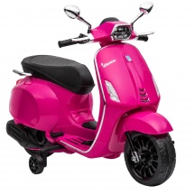 DecHome F4230PK Moto Elettrica per Bambini 3-6 Anni Vespa con Rotelle 107x47x73 cm Rosa