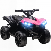 DecHome F4800PK Quad Elettrico per Bambini 18-56 Mesi ATV 6V Fari LED e Musica Rosa