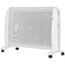 DecHome F4890WT Termoconvettore Stufa Elettrica 1000W2000W 4 Ruote 15-20 m� Bianco