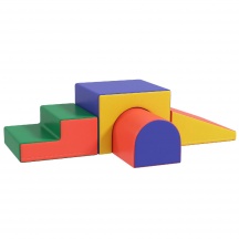 DecHome F5661MX Set 4 Blocchi di Costruzione Morbidi per Bambini 1-3 Anni Multicolore