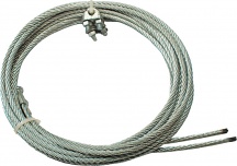 Brugel FU4G25T Fune Acciaio Zincato Pretagliata Gancio a T mm 4x2,5 mt