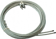 Brugel FU4G35T Fune Acciaio Zincato Pretagliata Gancio a T mm 4x3,5 mt