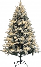 DecHome GNA431F Albero di Natale Artificiale 180cm 793 Rami Luci e Rami Innevati