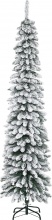 DecHome GNA437F Albero di Natale Innevato con 490 Rami 54x54x210 cm Verde