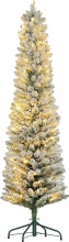 DecHome GNA441F Albero di Natale Innevato �52x180 cm 329 Rami e Luci LED Verde