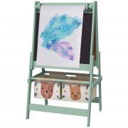 DecHome GN-3BGN Lavagna con Cavalletto e 2 Contenitori 3+ 54x46.5x93 cm Verde