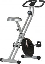 DecHome GYEF271 Cyclette Pieghevole Magnetica 8 Livelli Display LCD GrigioNero