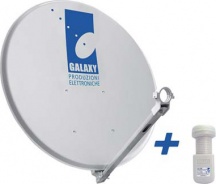 DecHome Illuminatore30x Parabola Satellitare + Illuminatore Galaxy Alluminio cm 80