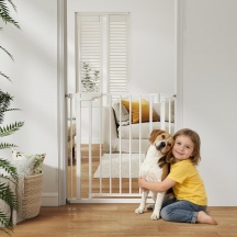 DecHome K5460WT Cancellino di Sicurezza per Bambini e Animali 76-82x76 cm Bianco