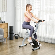 DecHome K6020BK Cyclette Magnetica Pieghevole a 8 Livelli di Resistenza 97x43x110cm Nero