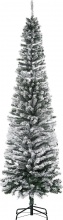 DecHome L352V01 Albero di Natale Innevato in Pp 738 Rami Ignifughi �68x225 cm Verde