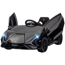 DecHome L4770BK Macchina Elettrica Bambini 3-5 Anni Lamborghini 12V con Telecomando Nero