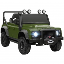 DecHome L4790DG Macchina Elettrica Bambini 3-5 Anni Land Rover 12V con Telecomando Verde