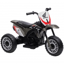 DecHome L5090GY Moto da Cross Elettrica Bambini Licenza Honda CRF450RL a 3 Ruote Grigio
