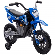 DecHome L5130BU Moto Elettrica per Bambini 3-6 Anni con Rotelle Rimovibili e Suoni Blu