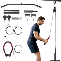 DecHome L5580RD Pulley Machine Home Gym e Puleggia LAT Machine Attacco Pesi Universali
