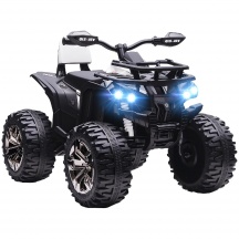DecHome L5590WT Quad Elettrico per Bambini 3-5 Anni 12V con Fari e Musica Bianco