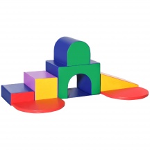 DecHome L611008 Set 7 Blocchi Costruzioni per Bambini 1-3 Anni 170x130x40 cm Multicolore