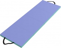 DecHome L6590MX Tappeto Fitness Pieghevole Imbottito 2 Maniglie 180x60x5 cm VerdeViola