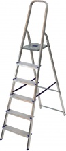 FACAL LF6 Scala Alluminio Alfa 6 Gradini Portata 150Kg 188 cm Uso Professionale