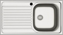 DecHome MP861VSXKIT Lavelli  1 Vasca con Gocciolatoio Larghezza 86 cm Acciaio Inox