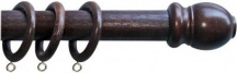 DecHome NC200-S Scorritenda legno a strappo d.35 mm noce 200 cm arredo casa interno