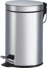 DecHome P1580005 Pattumiera Tonda In Acciaio h.26 � 20 Cm